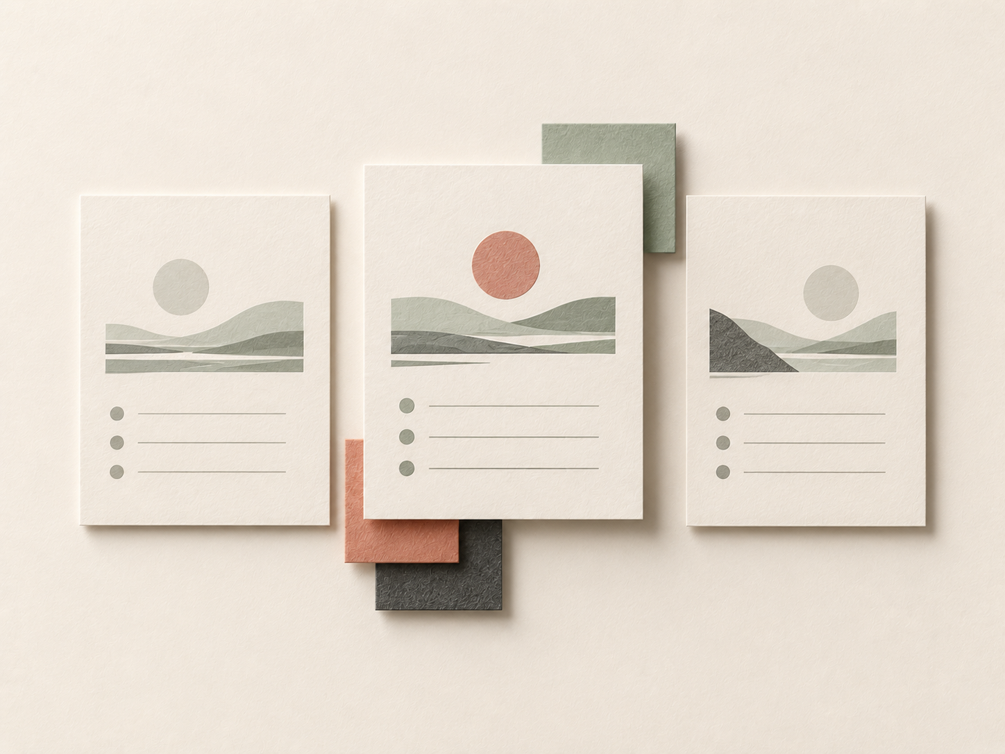 Editorial still life representing review and final direction.